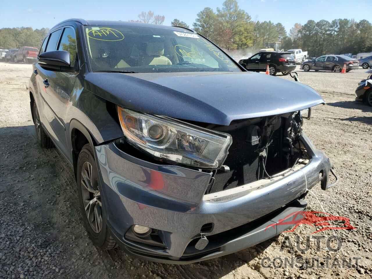 TOYOTA HIGHLANDER 2016 - 5TDJKRFH8GS326877