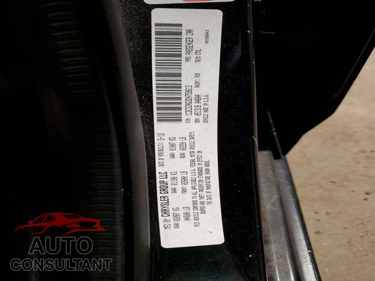 DODGE AVENGER 2013 - 1C3CDZAG3DN759613