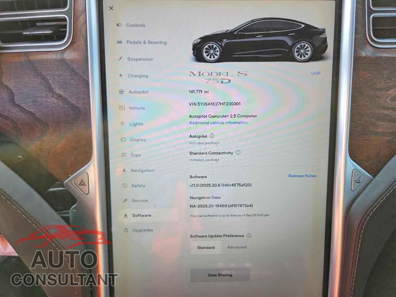 TESLA MODEL S 2017 - 5YJSA1E27HF230301