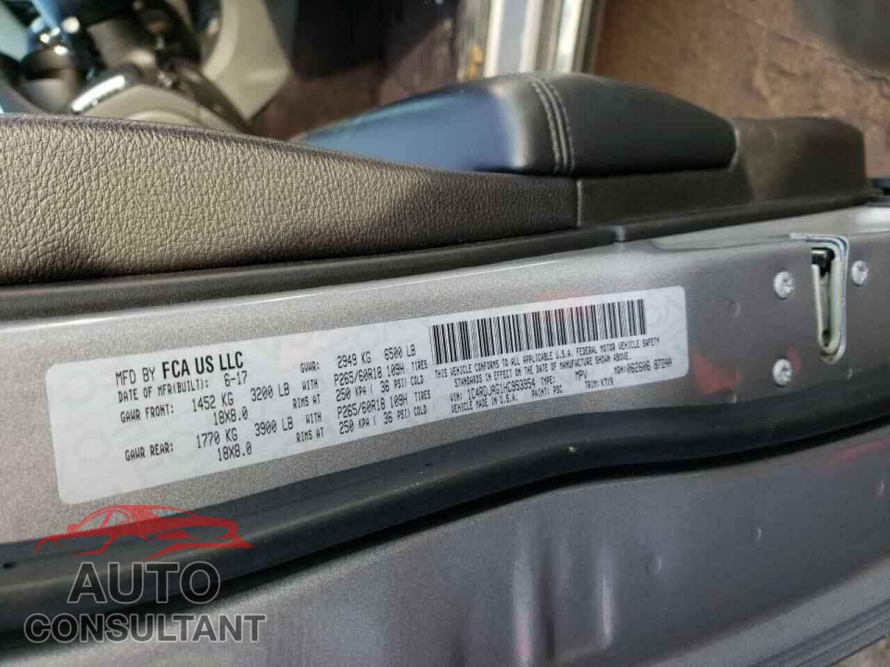 DODGE DURANGO 2017 - 1C4RDJAG1HC953954