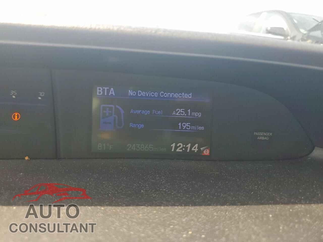HONDA CIVIC 2012 - 19XFB2F81CE098013