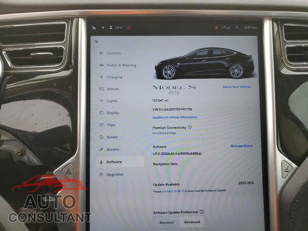 TESLA MODEL S 2013 - 5YJSA1DN7DFP07718