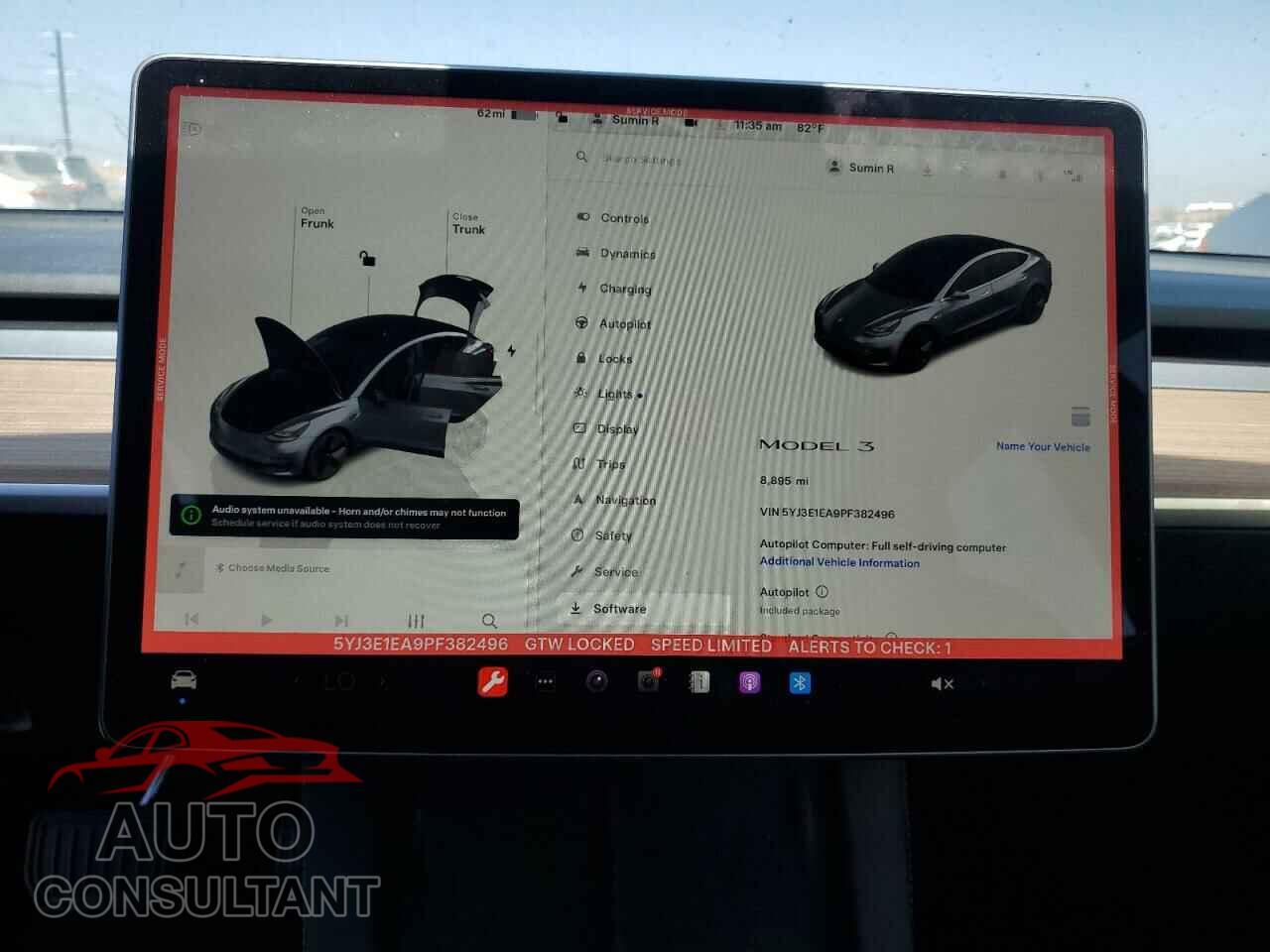 TESLA MODEL 3 2023 - 5YJ3E1EA9PF382496