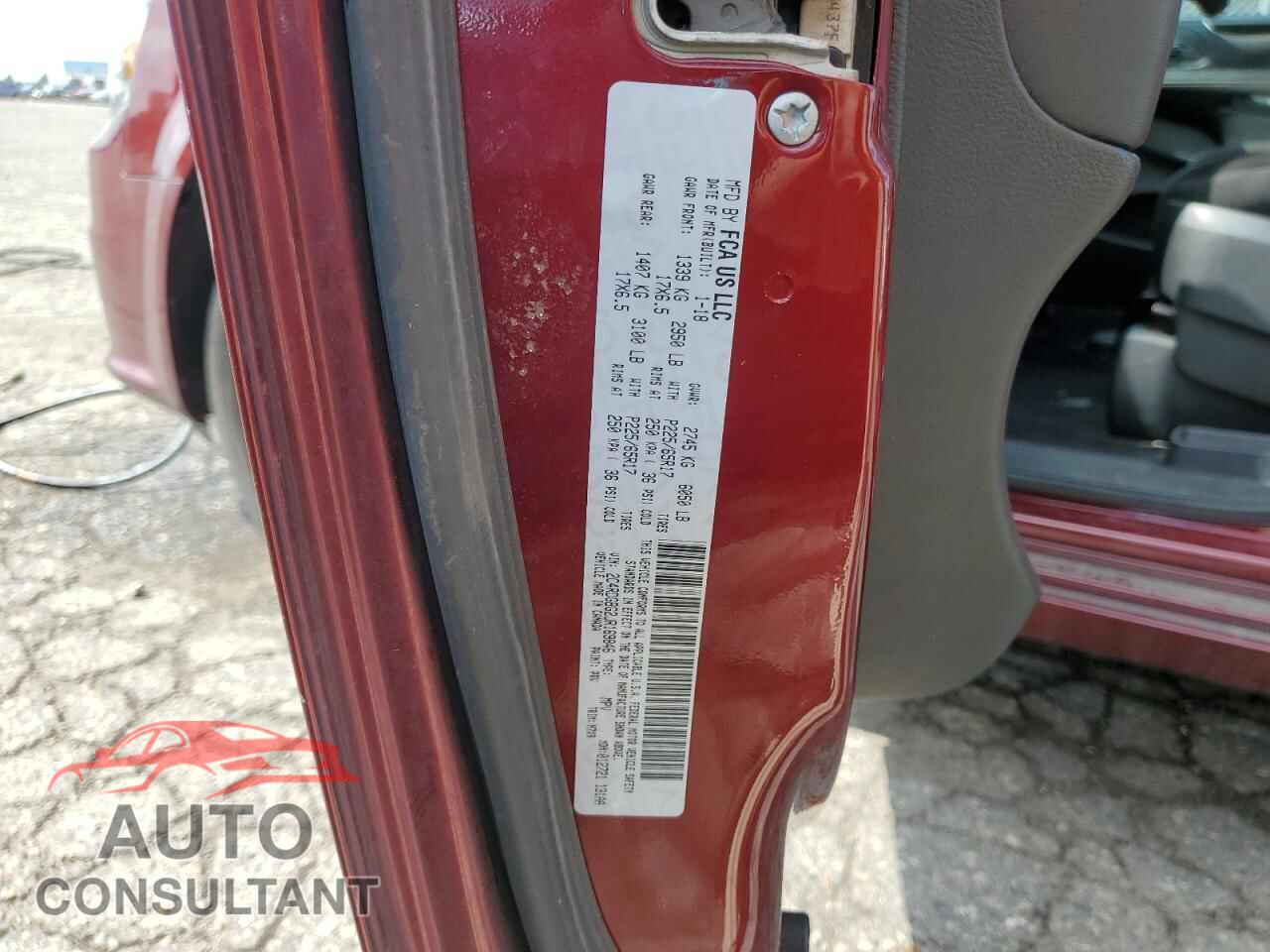 DODGE CARAVAN 2018 - 2C4RDGBG2JR169846
