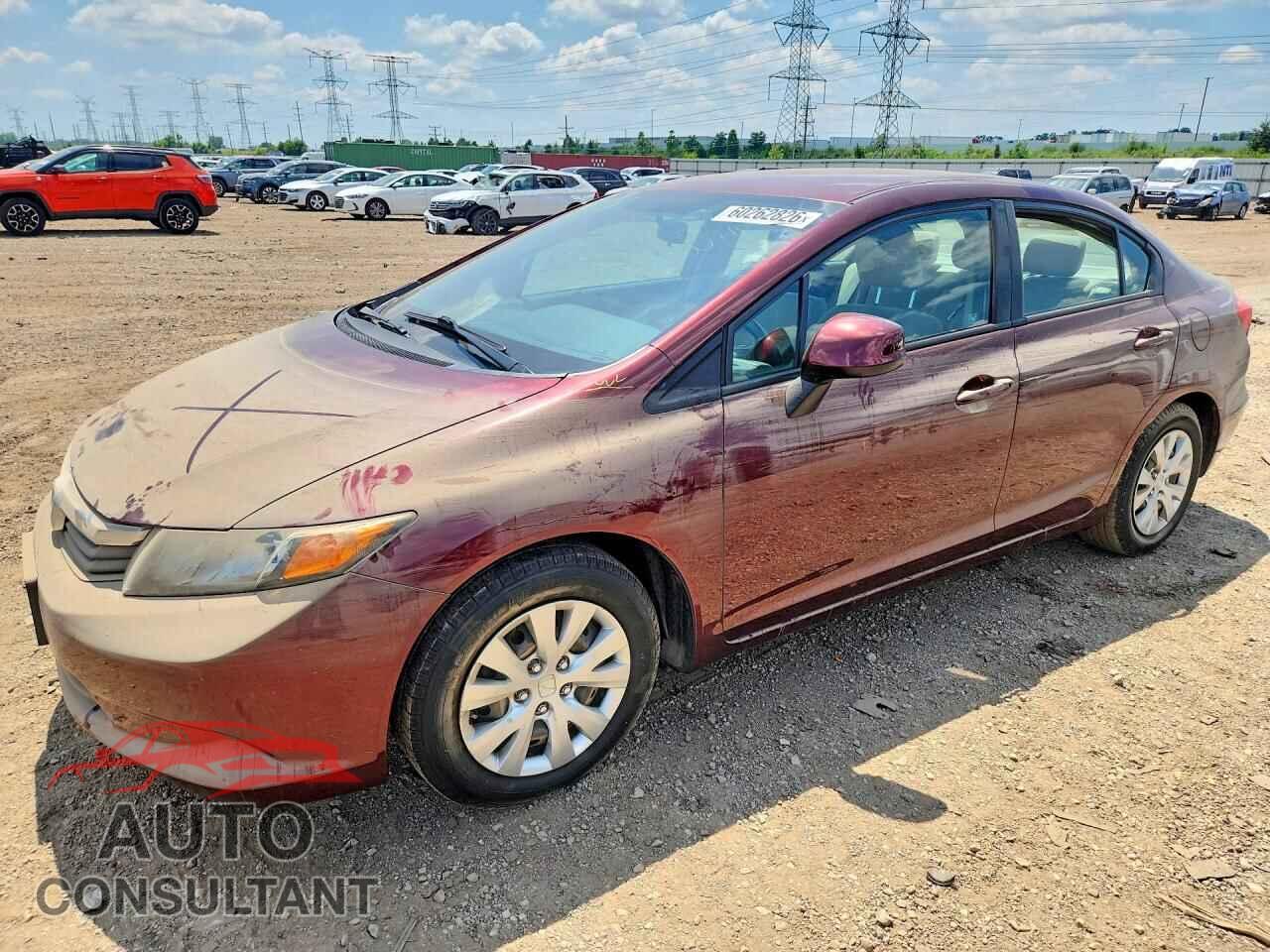 HONDA CIVIC 2012 - 19XFB2F55CE093340