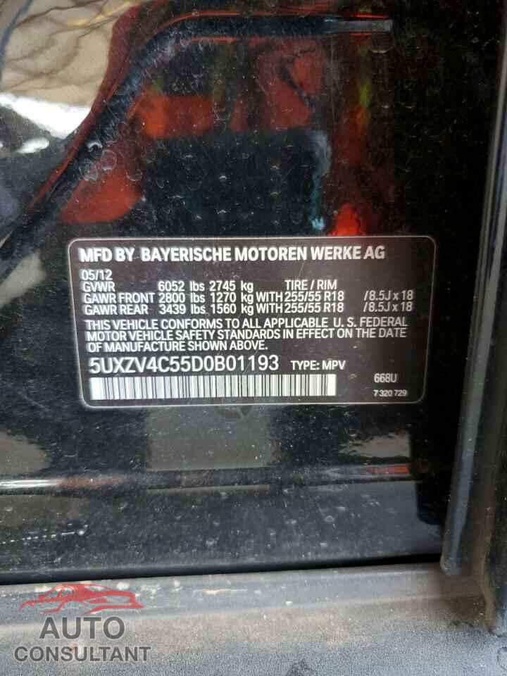 BMW X5 2013 - 5UXZV4C55D0B01193