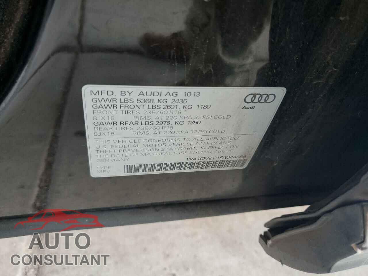 AUDI Q5 2014 - WA1CFAFP1EA044686