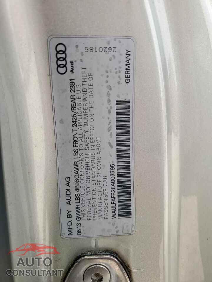 AUDI A5 2014 - WAULFAFR2EA007795