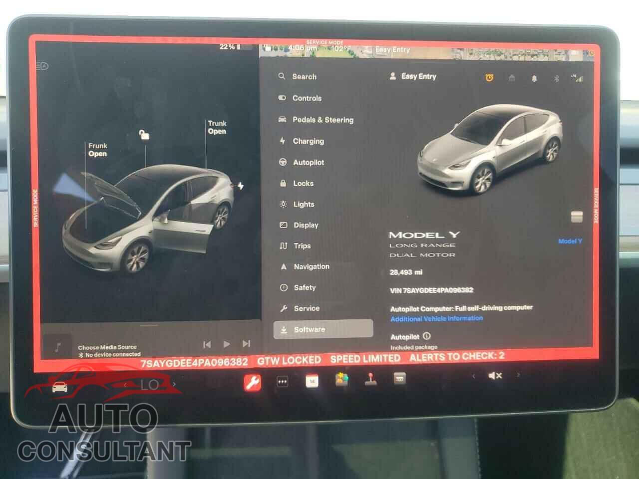 TESLA MODEL Y 2023 - 7SAYGDEE4PA096382