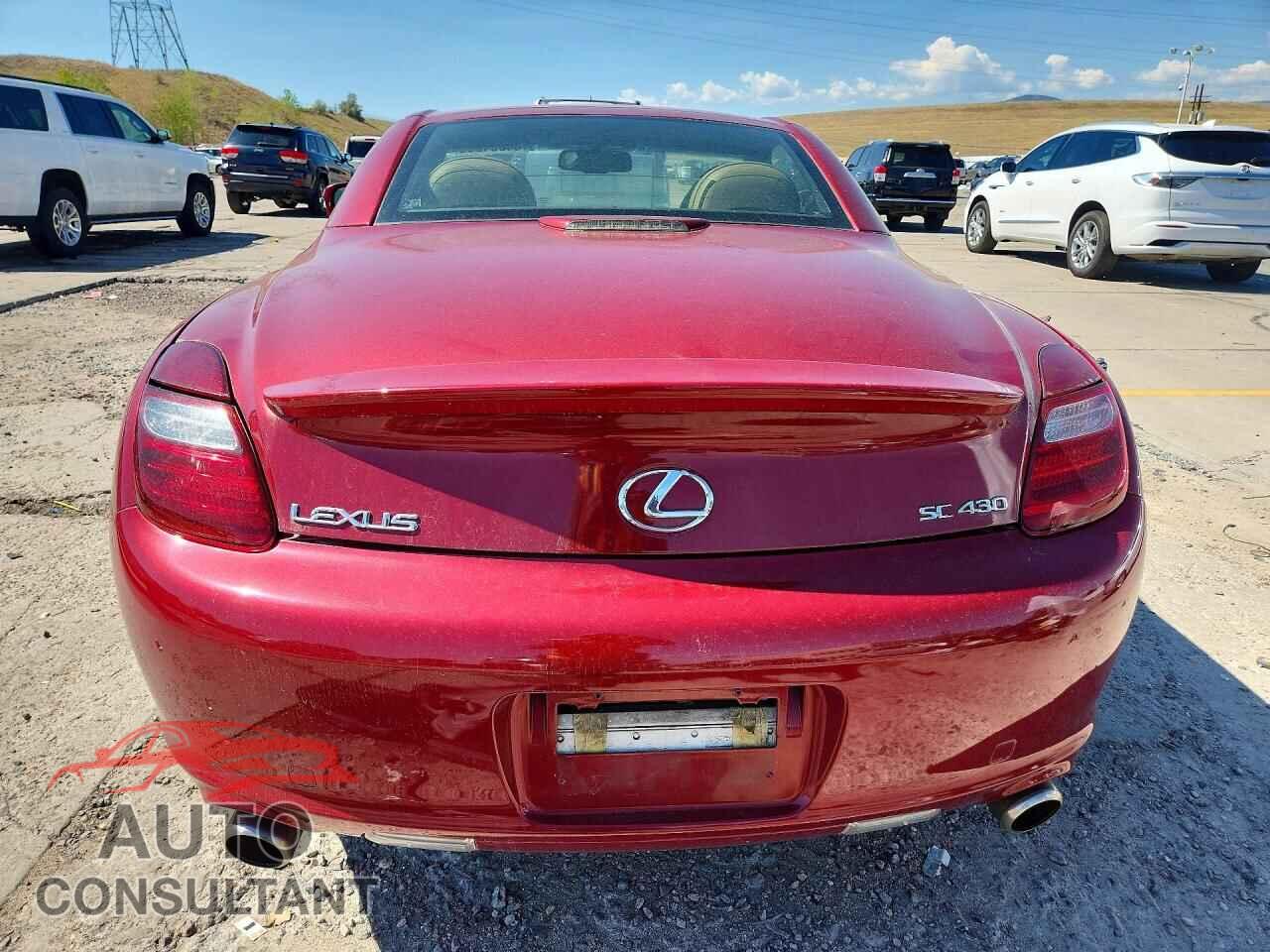 LEXUS SC430 2010 - JTHFN2EY8A9021602