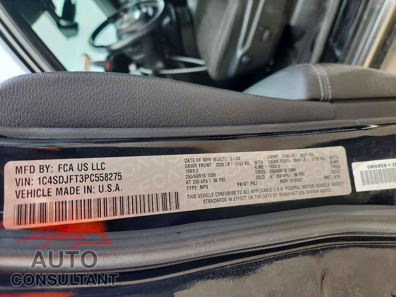 DODGE DURANGO 2023 - 1C4SDJFT3PC558275