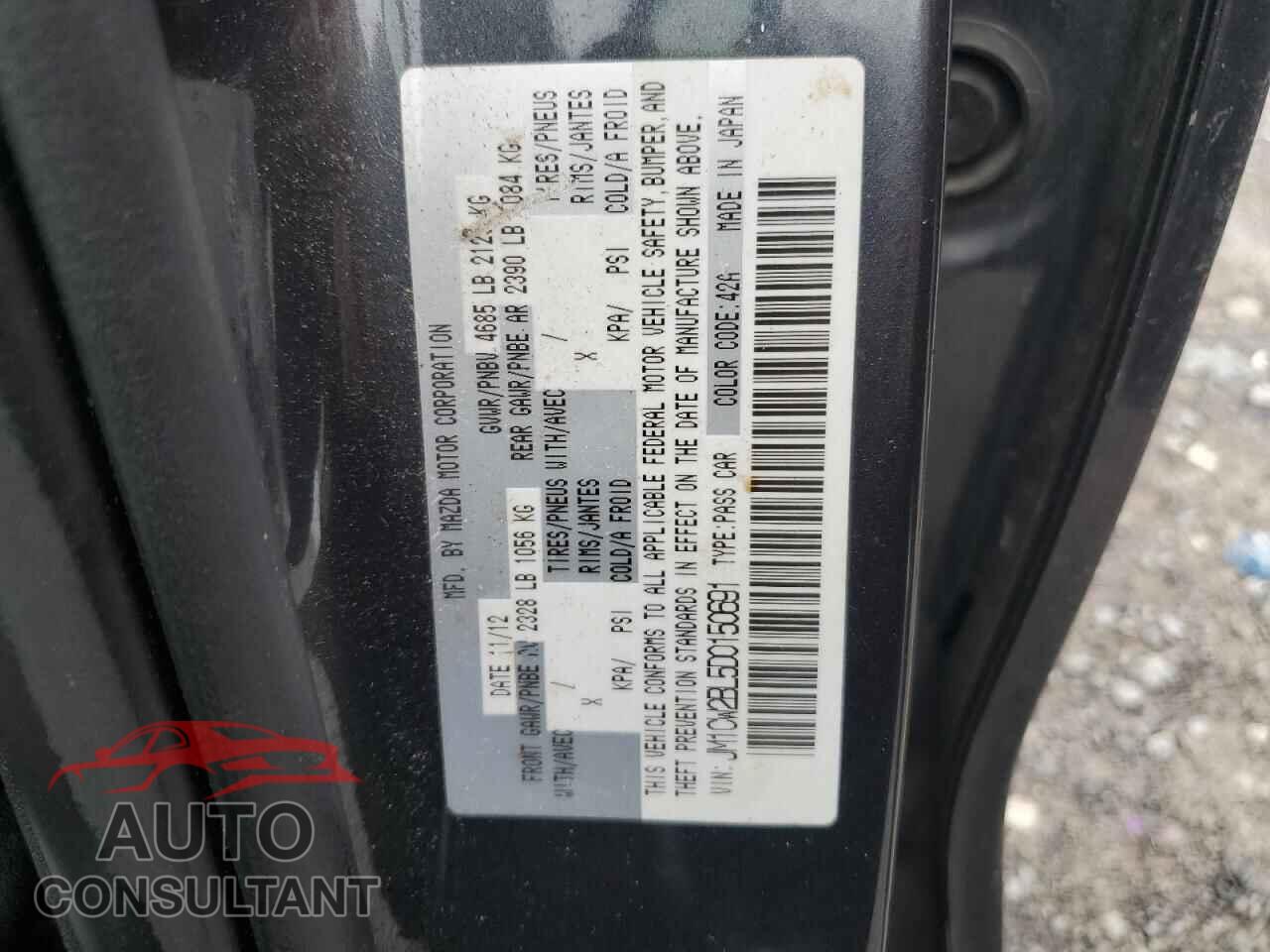 MAZDA 5 2013 - JM1CW2BL5D0150691