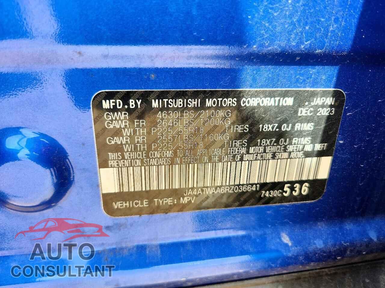 MITSUBISHI ECLIPSE 2024 - JA4ATWAA6RZ036641