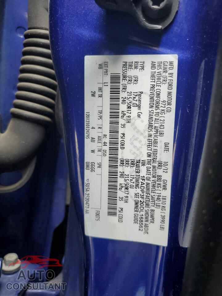 FORD FOCUS 2013 - 1FADP3F20DL168562