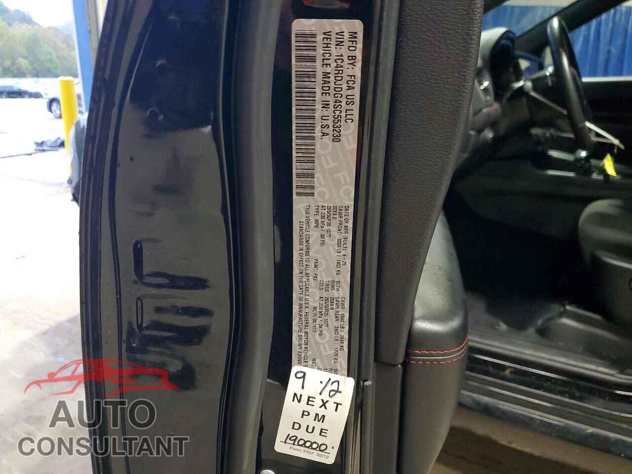 DODGE DURANGO 2025 - 1C4RDJDG4SC553230