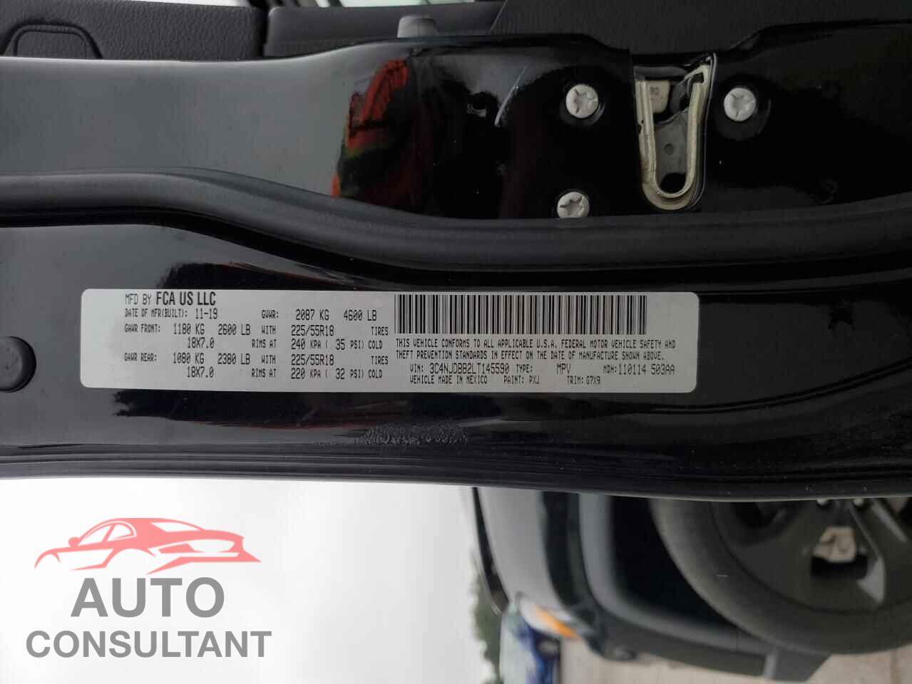 JEEP COMPASS 2020 - 3C4NJDBB2LT145590
