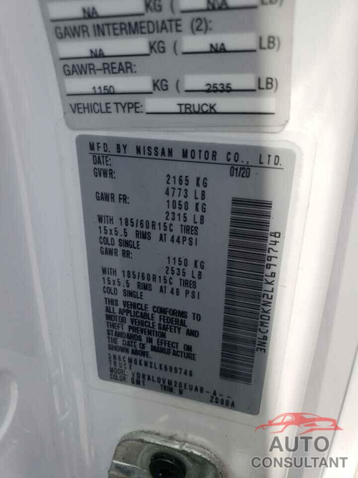 NISSAN NV 2020 - 3N6CM0KN2LK699748