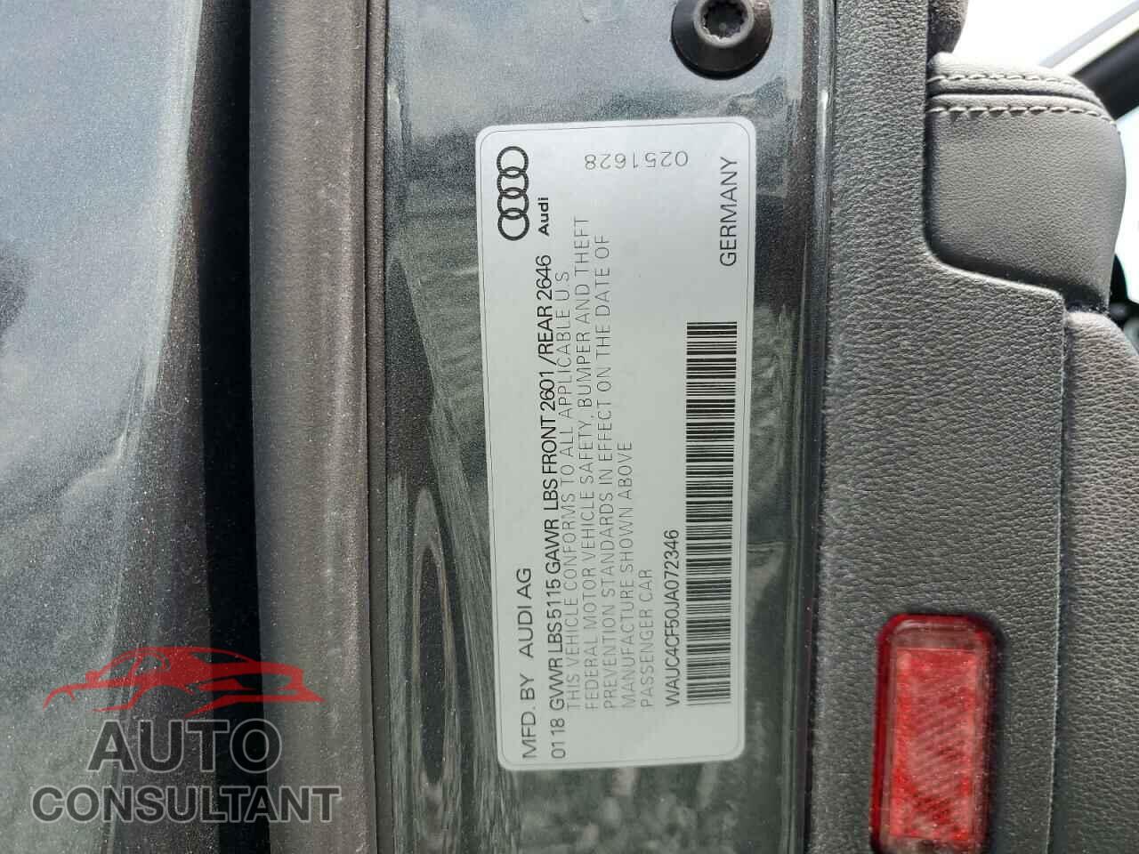 AUDI S5/RS5 2018 - WAUC4CF50JA072346