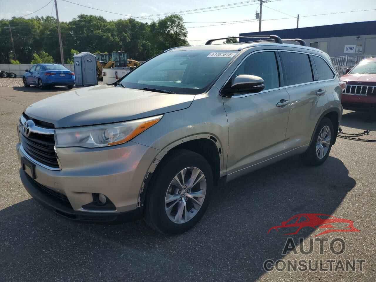 TOYOTA HIGHLANDER 2014 - 5TDJKRFH0ES036503