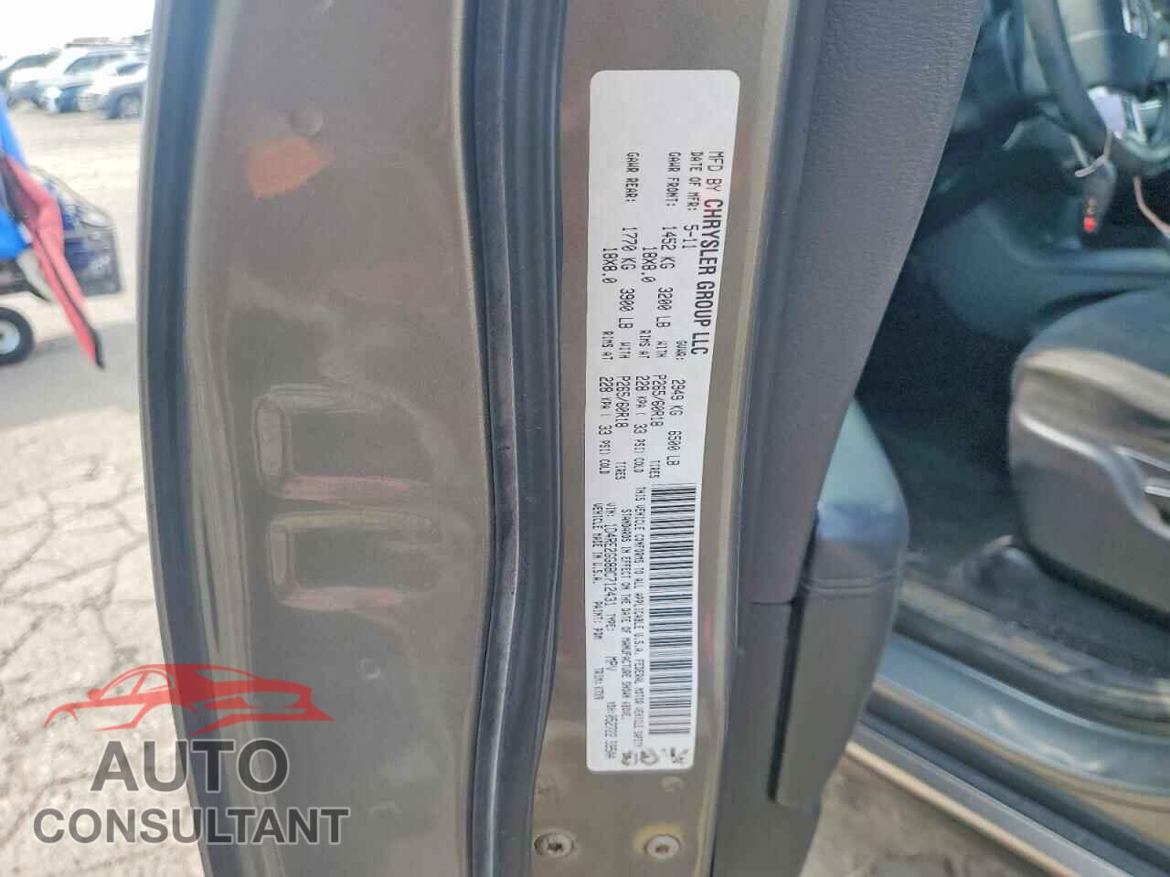 DODGE DURANGO 2011 - 1D4RE2GG8BC712431