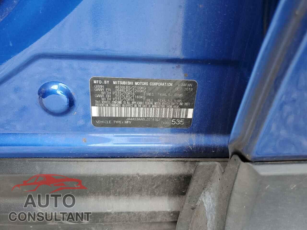MITSUBISHI ECLIPSE 2020 - JA4AS3AA6LZ018763
