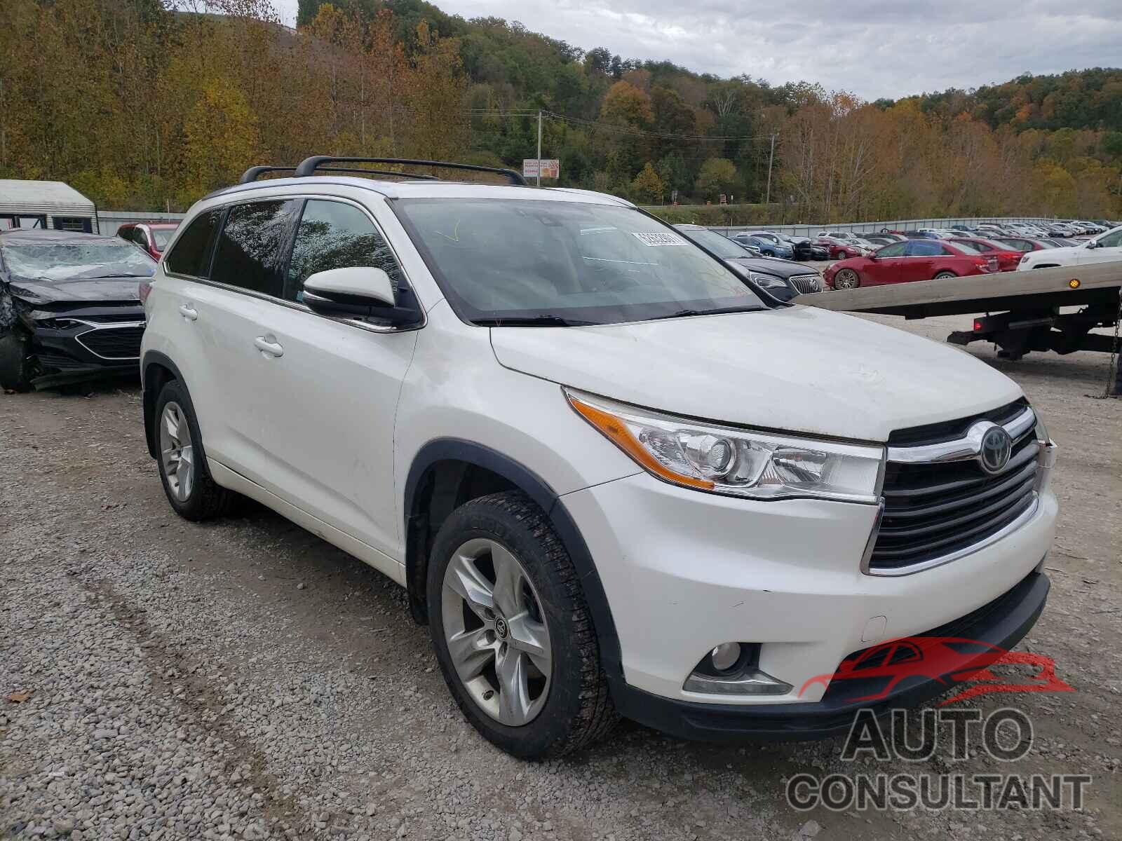 TOYOTA HIGHLANDER 2016 - 5TDDKRFH2GS260419