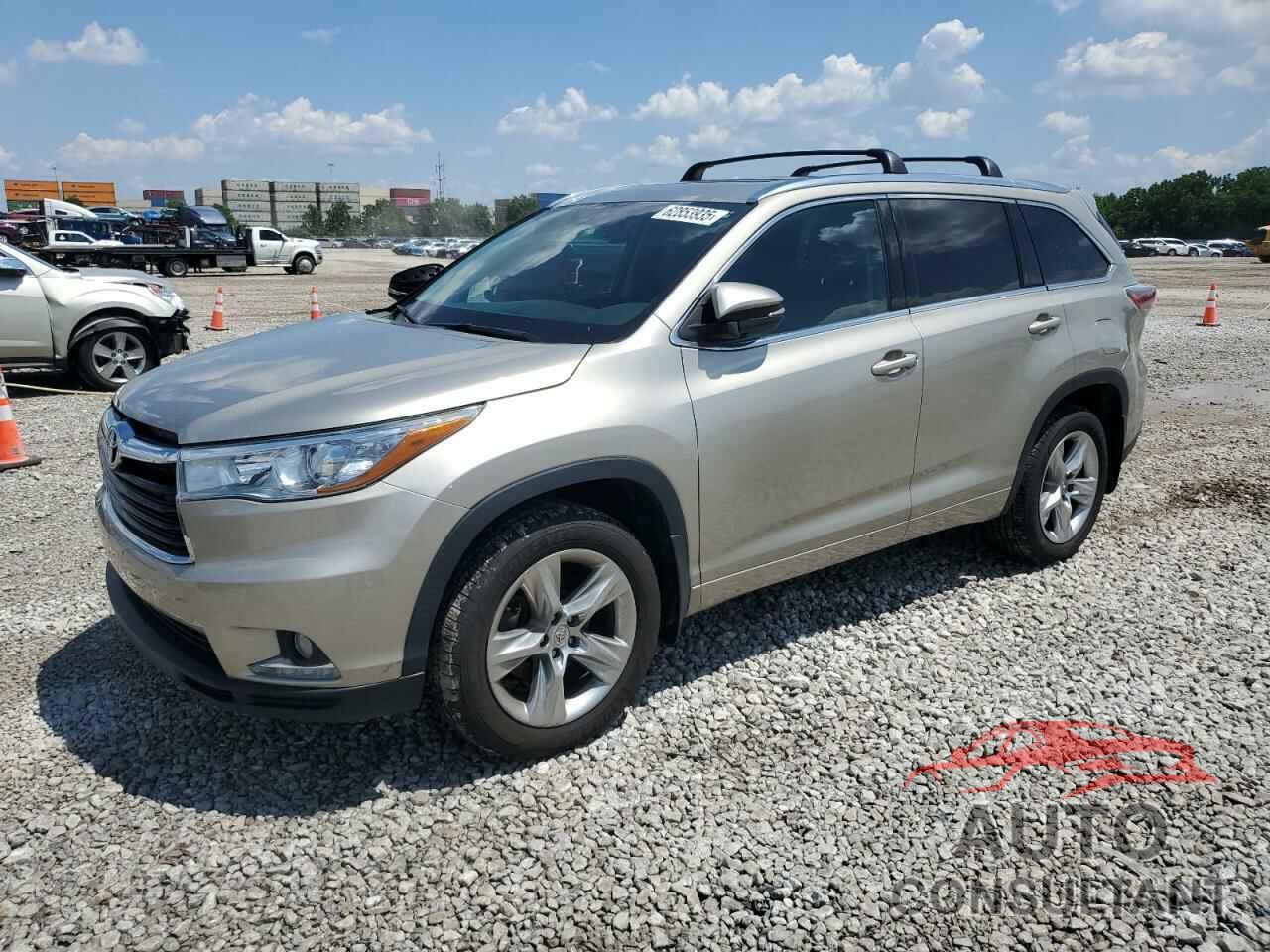 TOYOTA HIGHLANDER 2015 - 5TDDKRFH9FS082166