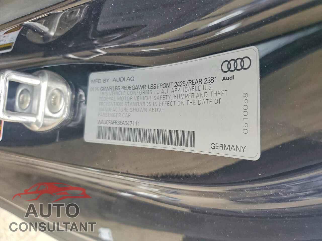 AUDI A5 2014 - WAUCFAFR3EA047111