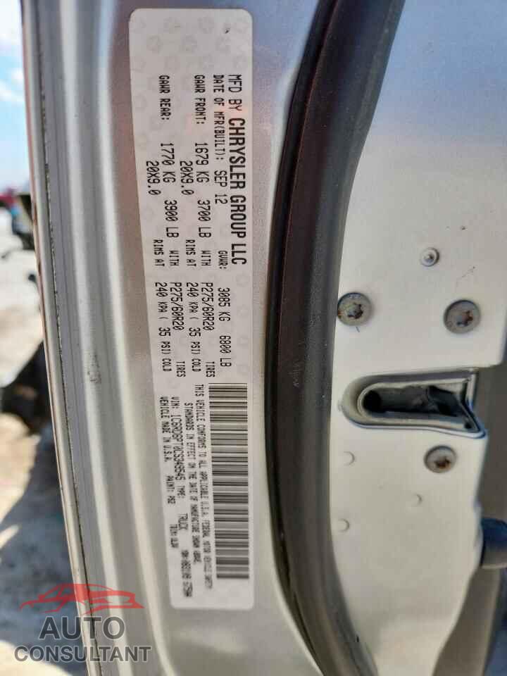 DODGE RAM 1500 2012 - 1C6RD6PT0CS349545