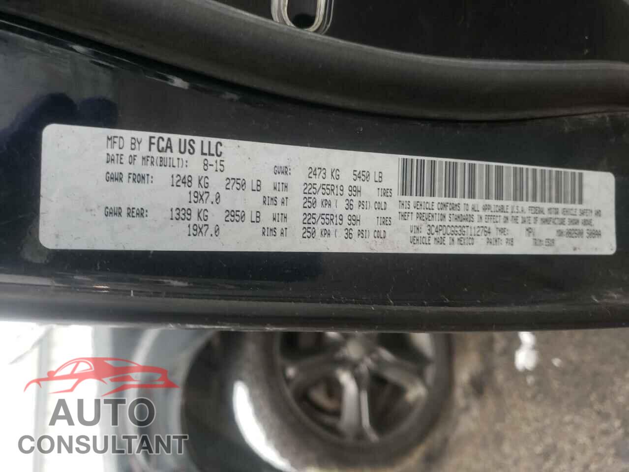 DODGE JOURNEY 2016 - 3C4PDCGG3GT112764