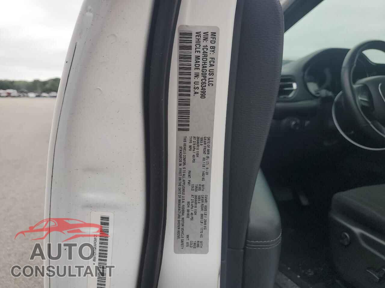 DODGE DURANGO 2023 - 1C4RDHAG0PC634990