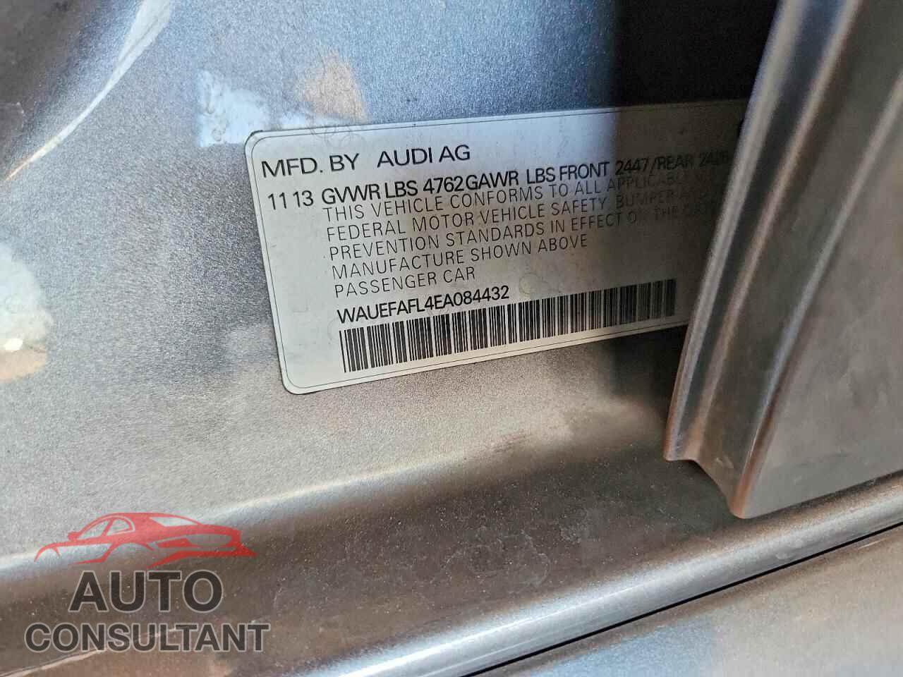 AUDI A4 2014 - WAUEFAFL4EA084432