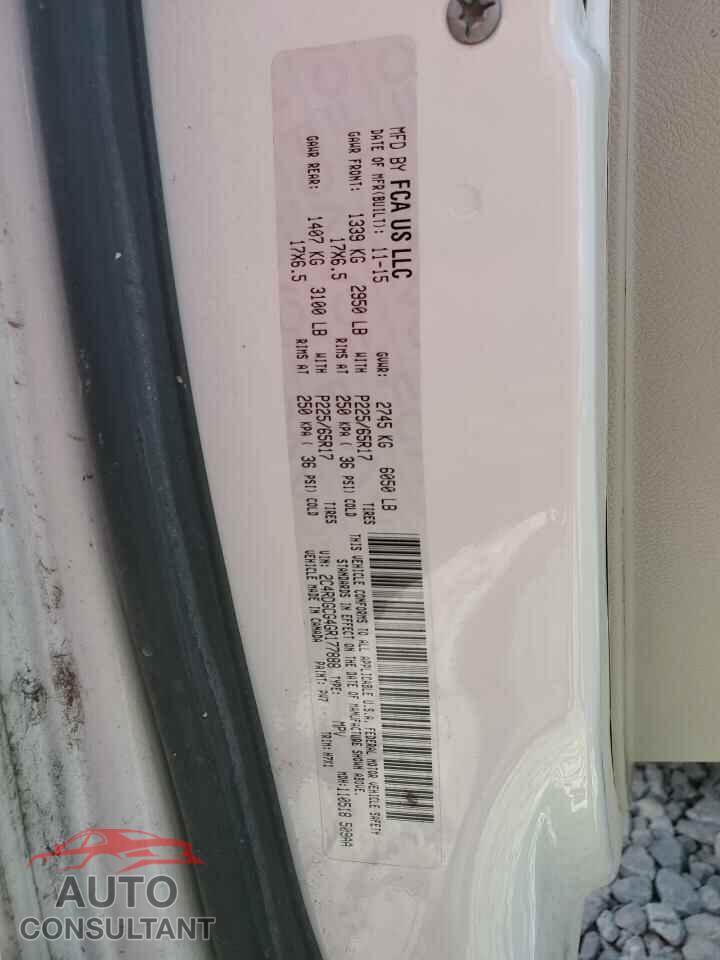 DODGE CARAVAN 2016 - 2C4RDGCG4GR177888
