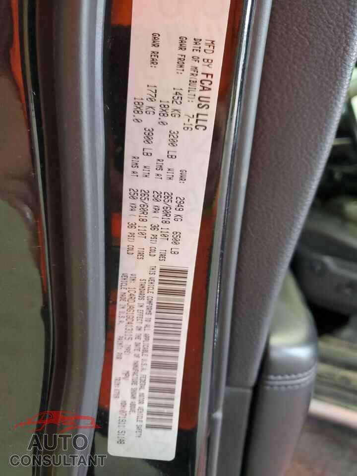 DODGE DURANGO 2016 - 1C4RDJAG1GC413115