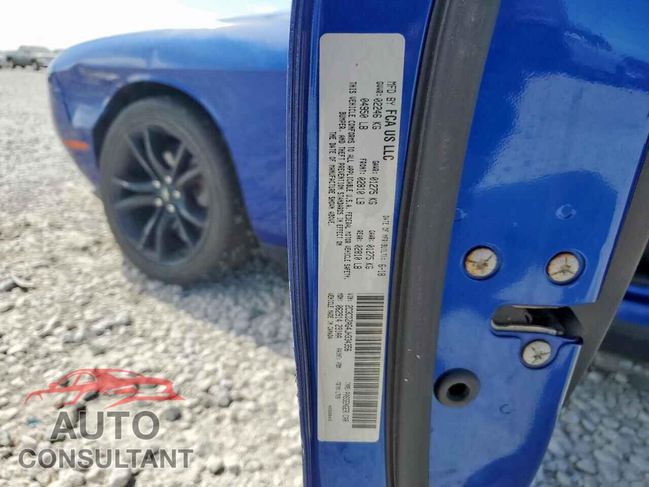 DODGE CHALLENGER 2018 - 2C3CDZAG4JH334356