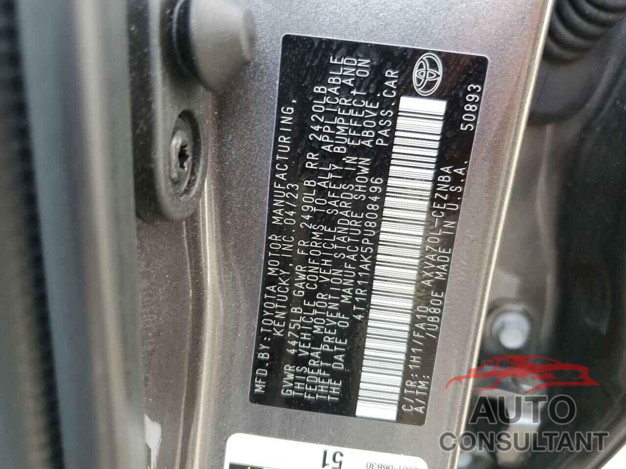 TOYOTA CAMRY 2023 - 4T1R11AK5PU808496