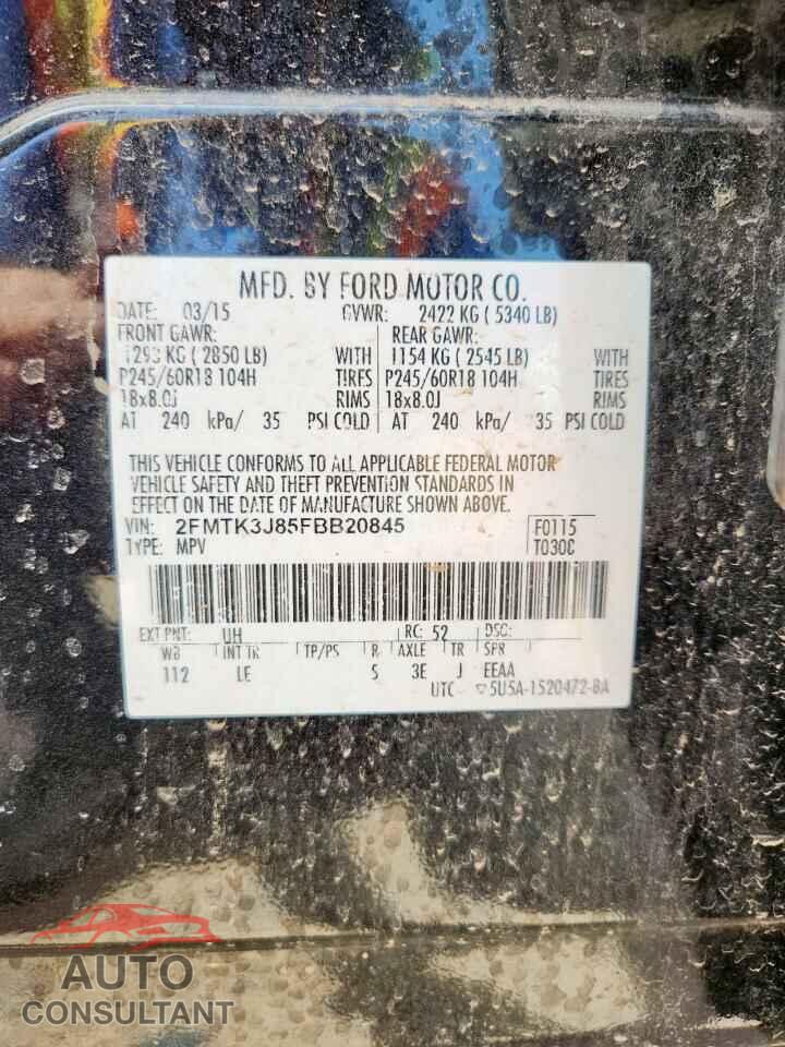 FORD EDGE 2015 - 2FMTK3J85FBB20845