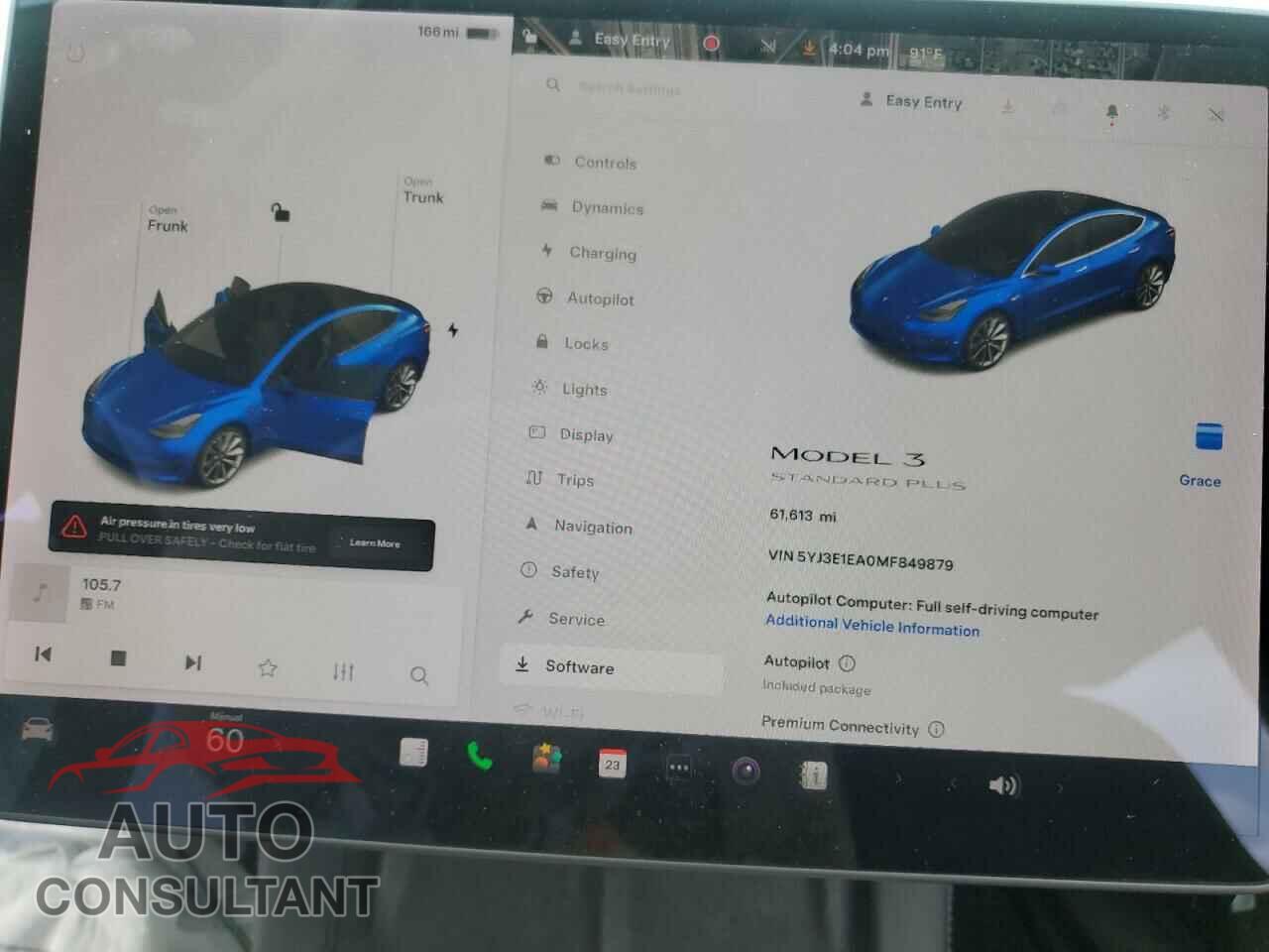 TESLA MODEL 3 2021 - 5YJ3E1EA0MF849879