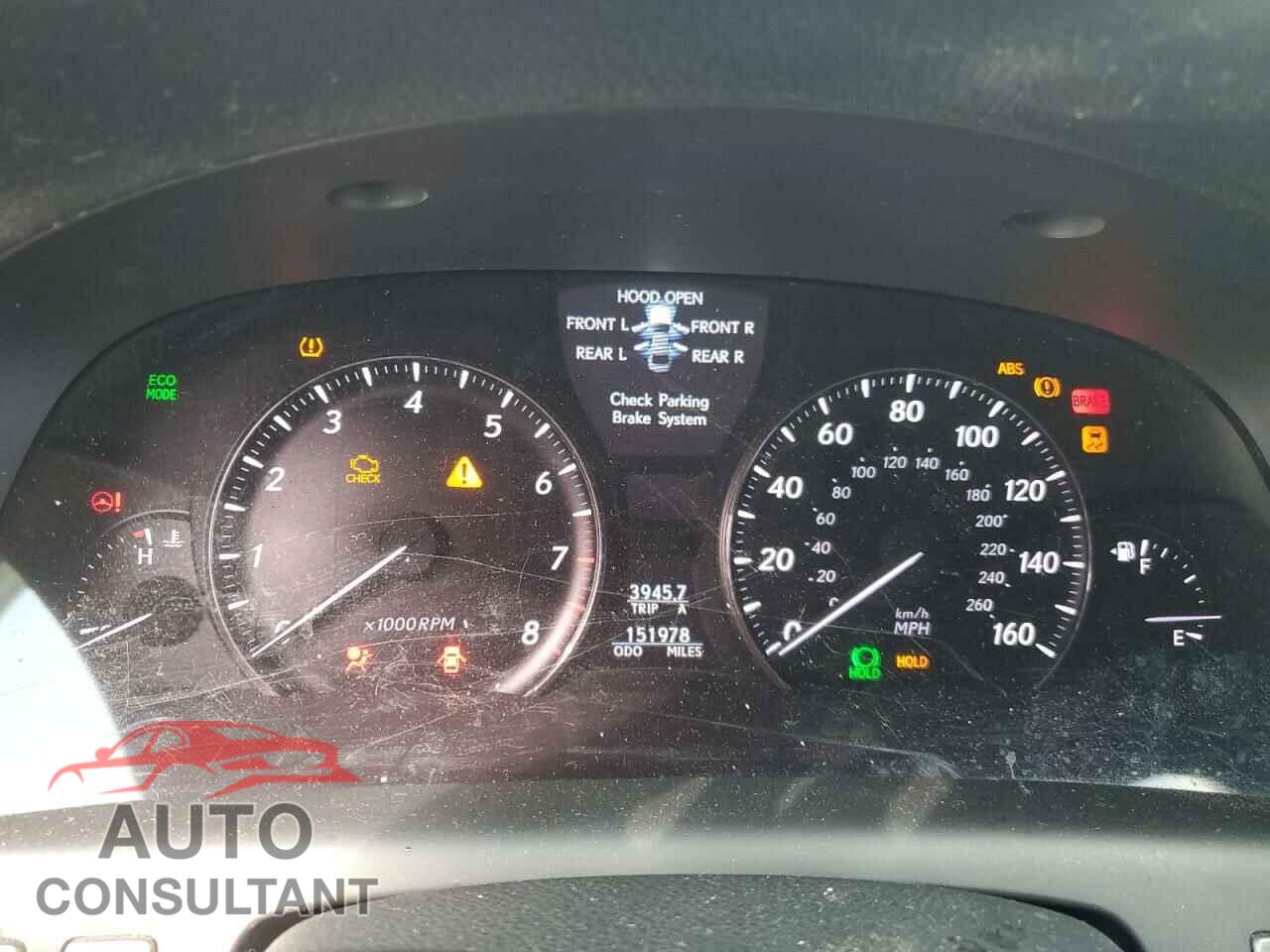 LEXUS LS460 2012 - JTHBL5EF1C5109731
