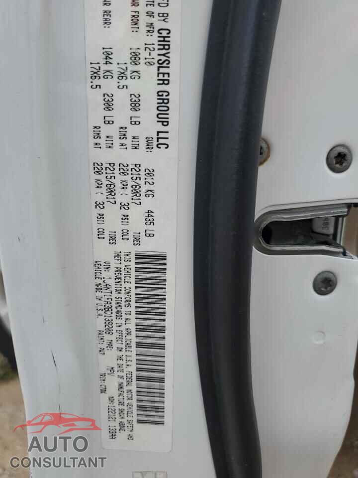 JEEP COMPASS 2011 - 1J4NT1FA3BD139208