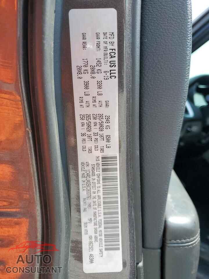 DODGE DURANGO 2019 - 1C4RDJAG5KC833761