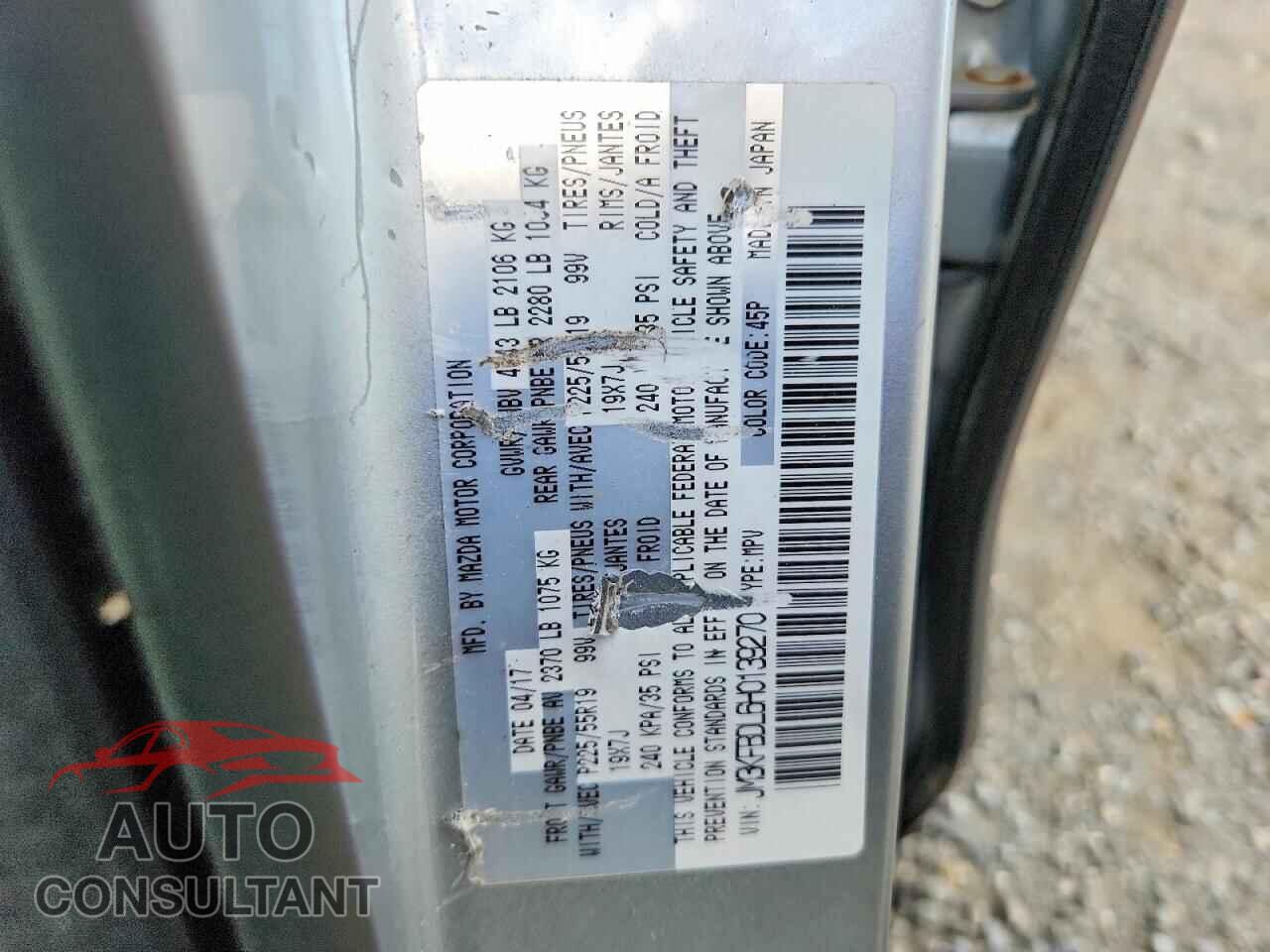 MAZDA CX-5 2017 - JM3KFBDL6H0139270