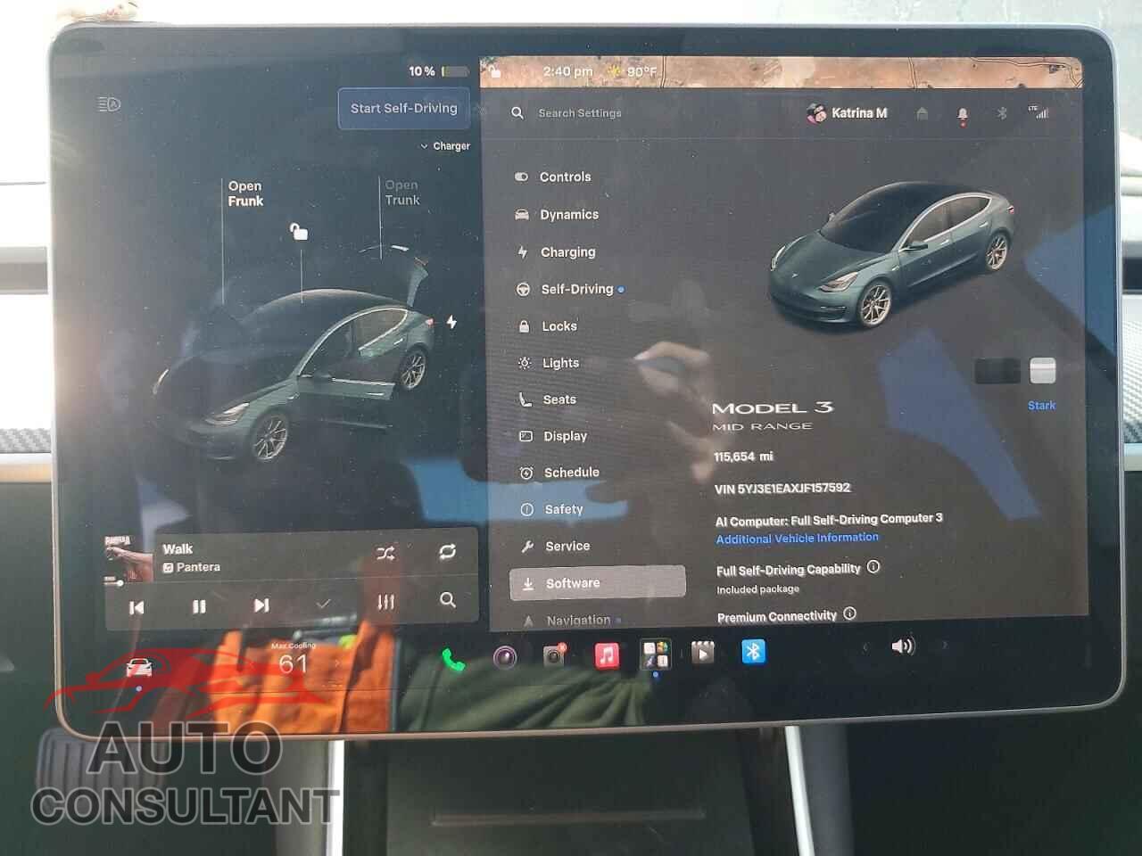 TESLA MODEL 3 2018 - 5YJ3E1EAXJF157592