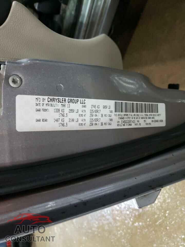 DODGE CARAVAN 2013 - 2C4RDGCG3DR714231