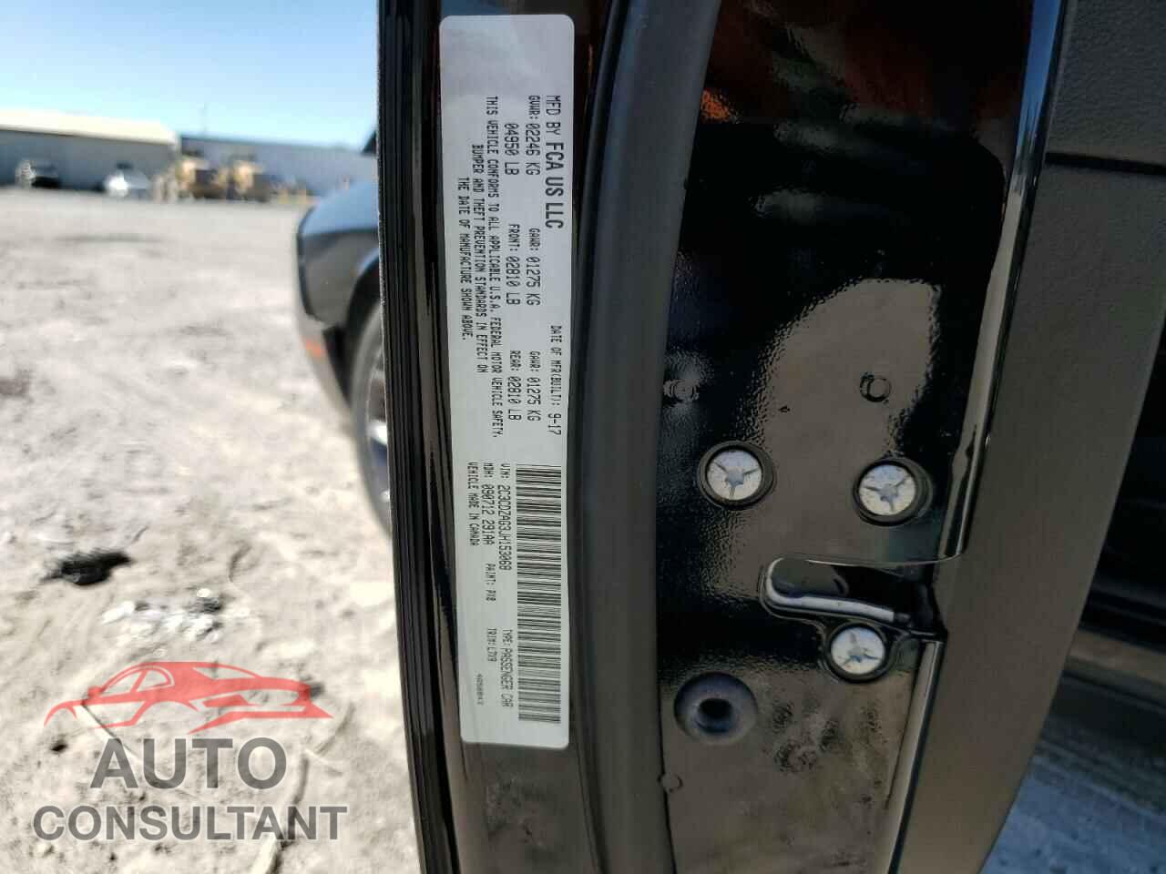 DODGE CHALLENGER 2018 - 2C3CDZAG3JH153068