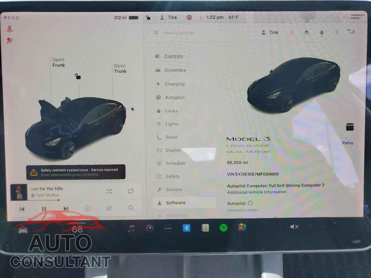 TESLA MODEL 3 2021 - 5YJ3E1EB7MF099860