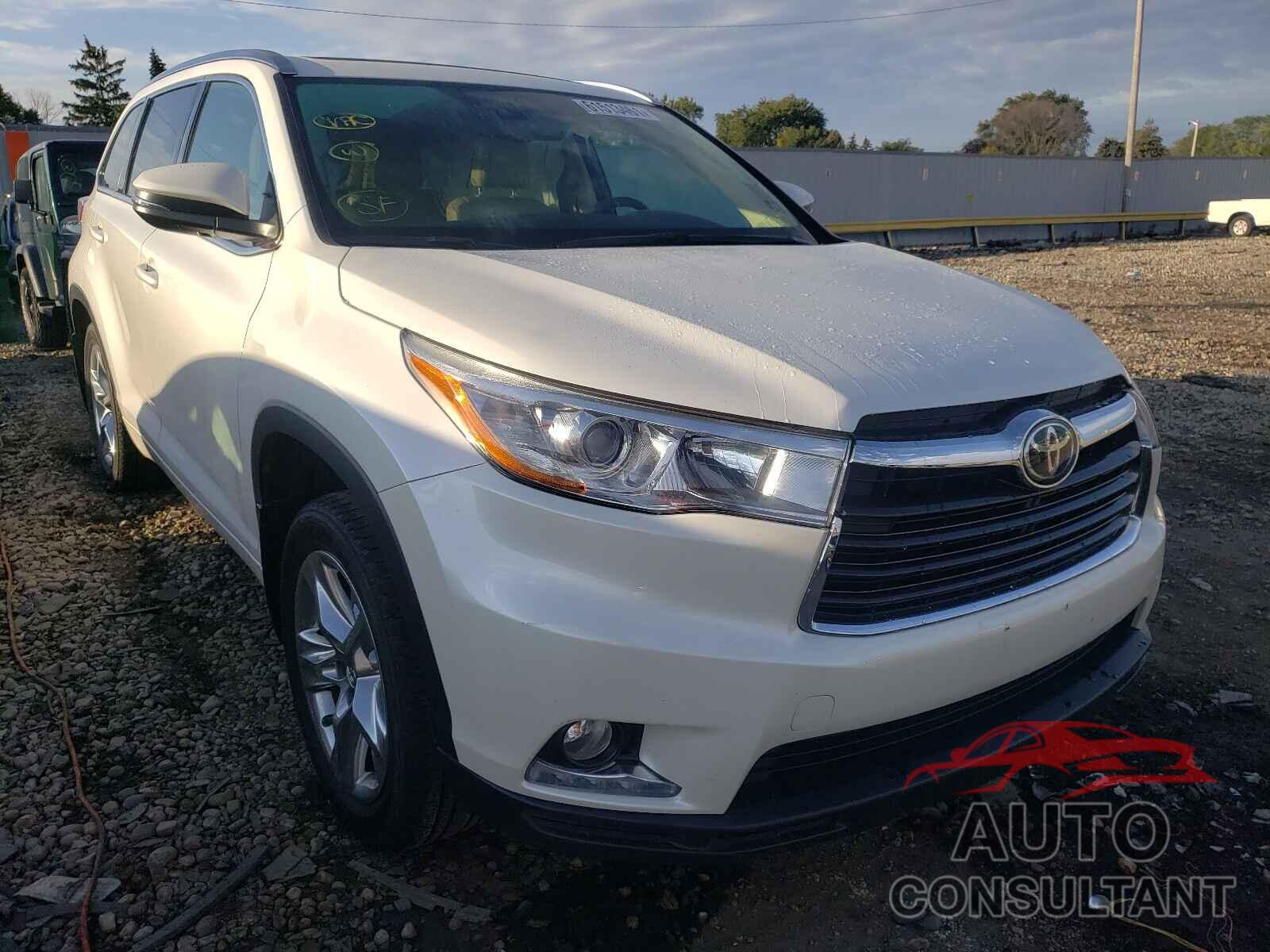 TOYOTA HIGHLANDER 2016 - 5TDDKRFH2GS289354