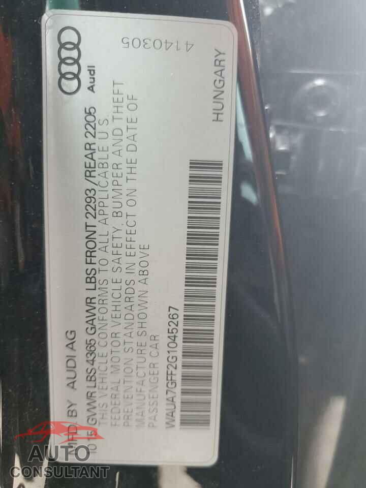 AUDI A3 2016 - WAUA7GFF2G1045267