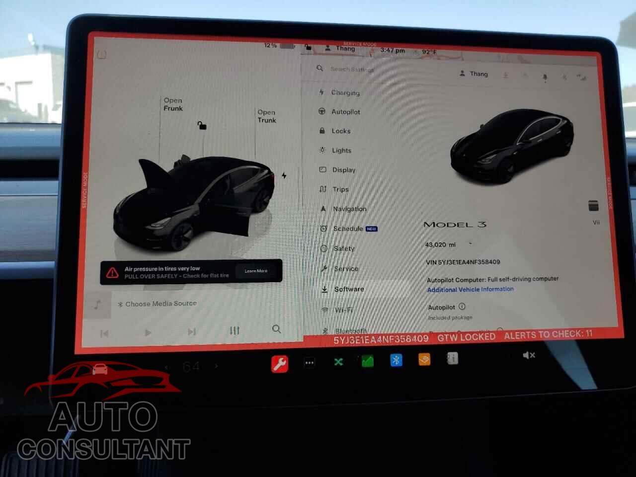 TESLA MODEL 3 2022 - 5YJ3E1EA4NF358409