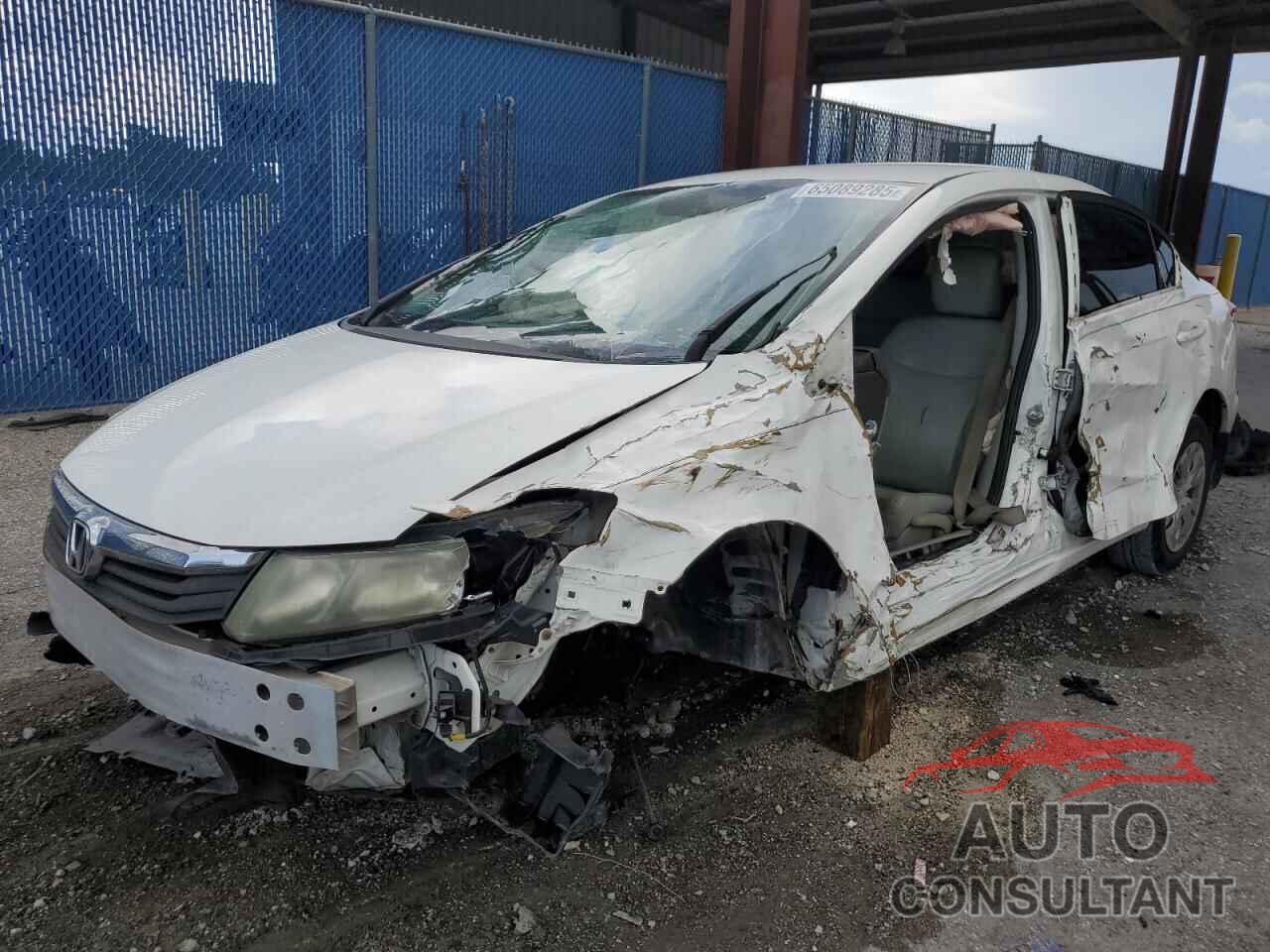 HONDA CIVIC 2012 - 19XFB2F56CE012295